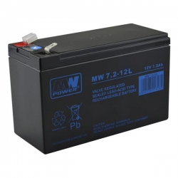 Akumulator żelowy bezobsługowy MW 12V 7,2Ah-28610