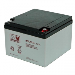 Akumulator żelowy bezobsługowy MWL 12V 26Ah -28611