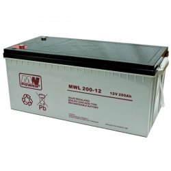 Akumulator żelowy bezobsługowy MWL 12V 200Ah-28624