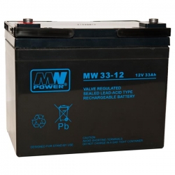 Akumulator żelowy bezobsługowy MW 12V 33Ah-28670