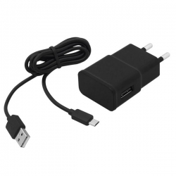 Ładowarka sieciowa USB 2,1A   kabel microUSB 1m -28713