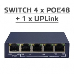 Switch PoE dla 4 urządzeń Safe IP PoE48x4 1 4xPoE-28718