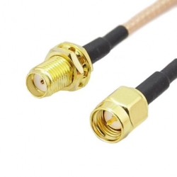 Kabel przedłużacz gn.SMA/wt.SMA 25m H155 czarny -28719