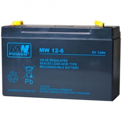 Akumulator żelowy bezobsługowy MW 6V 12Ah-28821