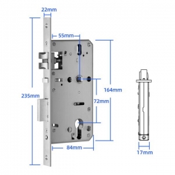 Zamek wpuszczany 5572 dla SmartLock RCF-28890