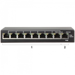 Switch PoE SPS-8P/1 Slim V2 9xFE 8xPoE 1xUplink-29055