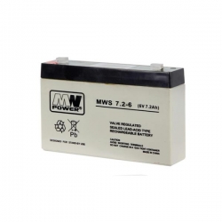 Akumulator żelowy bezobsługowy MWS 6V 7,2Ah-29065