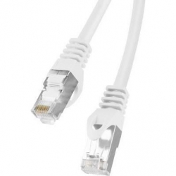Kabel patchcord FTP CU kat.5e 0,5m biały -29190