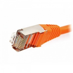 Kabel patchcord FTP CU kat.5e 0,5m pomarańczowy-29192