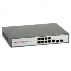 Switch PoE 8xFE 8xPoE 1xGE 2xSFP 124W-30024