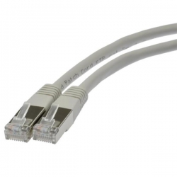 Kabel patchcord FTP CU kat.5e 20m szary-30347