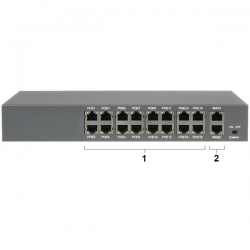 Switch PoE APOE-1602G 16xFE 16xPoE 2xGE Uplink-30941