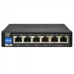 Switch PoE BCS-B-SP0402 6xFE 4xPoE 2xUplink-30952