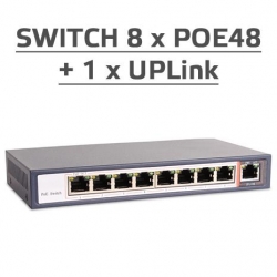Switch PoE dla 8 urządzeń Safe IP PoE48x6 1 4xPoE-31755