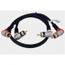 Kabel 2RCA kątowe-2RCA kątowe digital RKD240 1m-31909