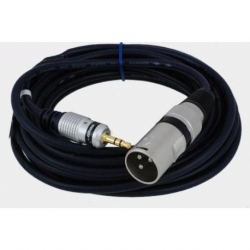 Kabel mikrofonowy wt.XLR 3p/wt.Jack 3,5 MK31 1m-32164