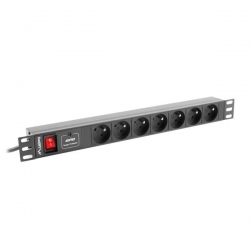 Listwa zasilająca Rack 19cali 7gniazd wył. wt. IEC-32212