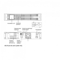 Zasilacz UPS On-Line LUPUS KR1000-J+ HS 100VA 900W-32397