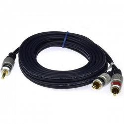 Kabel wt.Jack 3,5-wt.2RCA digital JKD10 0,5m-32426