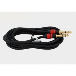 Kabel audio Jack 6,3 stereo/Jack 6,3 st. MK63 1m-32504