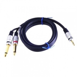 Kabel audio wt.Jack 3,5 st./2xJack 6,3 m.MK71 1,5m-32514
