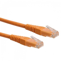 Kabel patchcord UTP CCA 0,5m pomarańczowy-32554