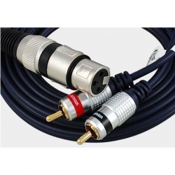 Kabel audio gn.XLR 3p/2xwt.RCA MKR08 1,5m-32614