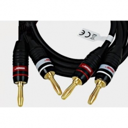 Kabel głośnikowy 2xwt.banan/2xwt.banan LAK10 1m-32626