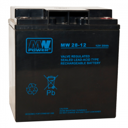 Akumulator żelowy bezobsługowy MW 12V 28Ah -32837