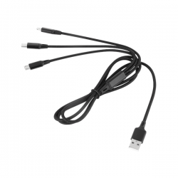 Kabel USB 3w1 micro USB + USB typu C + Lightning-32873