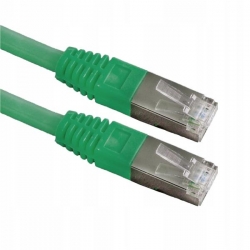 Kabel patchcord FTP CU kat.6 1m zielony-32915