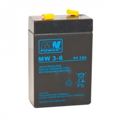 Akumulator żelowy bezobsługowy MW 6V 3Ah-33001