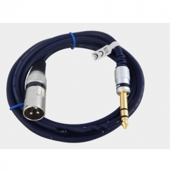Kabel mikrofonowy wt.XLR 3p/wt.Jack 6,3 MK36 1m-33089