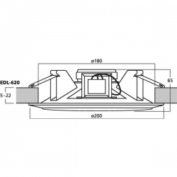 Głośnik sufitowy 20W/100V EDL-620-33118