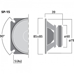 Głośnik specjalny SP-15 15W 8 Om-33201