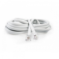 Kabel telefoniczny prosty 6p4c 2m biały-33945