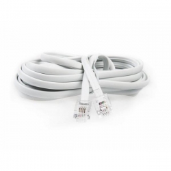 Kabel telefoniczny prosty 6p4c 2m biały-33945