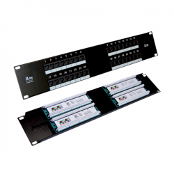 Patchpanel 32xRJ45 UTP kat.5e 19cali 2U-34128