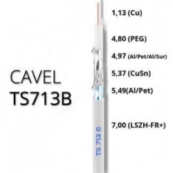 Przewód RG-6 TS-713 1,13Cu B2ca LSZH kl. A++ 500m-34935