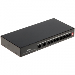 Switch PoE DH-PFS3010-8ET-65 8xFE 8xPoE 2xUplink-35102