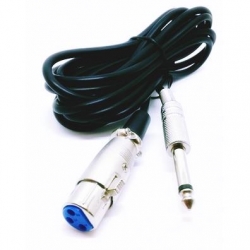 Kabel Jack 6,3 mono-gn.XLR 3p 5m -35157