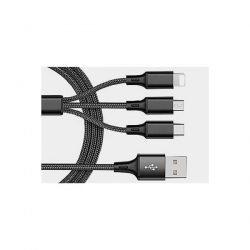 Kabel USB 3w1 micro USB / USB-C 8pin DSKU702 1,2m-35282
