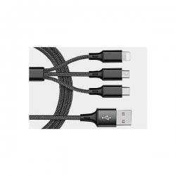 Kabel USB 3w1 micro USB / USB-C 8pin DSKU702 1,2m-35282