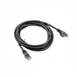 Kabel patchcord FTP CU kat.6 0,5m czarny-35423