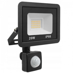 Naświetlacz LED Ecolux 20W z PIR b.zimne-35529