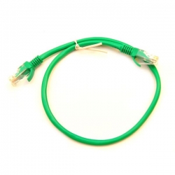 Kabel patchcord UTP CU kat.6 0,25m zielony-35537