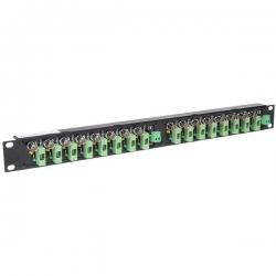 Patchpanel 16xgn.BNC + DC 2x10A 19cali 1U-35551