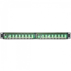 Patchpanel 16xgn.BNC + DC 2x10A 19cali 1U-35555