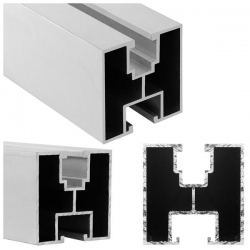 Szyna montażowa aluminiowa 40x40mm 2070mm do PV-35637