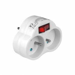 Rozgałęźnik elektryczny 2gn. z wyłącznikiem-36440